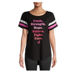NWT Juniors' Faith Breast Cancer T-Shirt